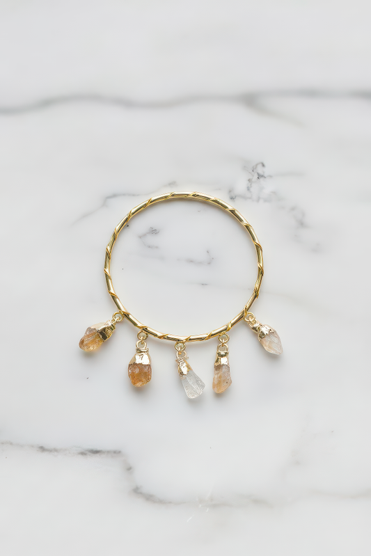 Golden Sunshine Dangle Bracelet