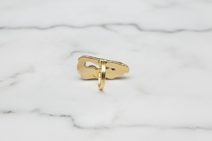 Mystic Purple Agate Geode Ring